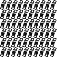 60 Pcs Pipe Strap Clamps, 2 Holes Fixation, U Shape Pipe Brackets, Heavy Duty Galvanized Q235 Carbon Steel, Pipes Mounting Brackets Conduit Clips for Water Gas Pipes Cable Fixing 10 mm