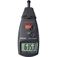 Multimetrix P06236902 Tachimetro Meccanico, Ottico 0.5 - 19999 giri/min 2.5 - 99999 giri/min