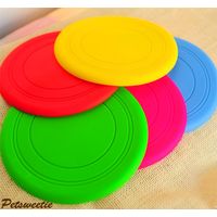 Lot de 2 frisbees pour chien - Jouet à mâcher en caoutchouc résistant - Frisbee flottant naturel pour piscine et plage
