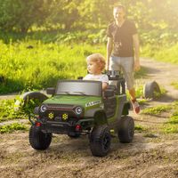 Buggy 4x4 voiture électrique enfant avec télécommande 2.4Ghz 2 moteu12 V - vert