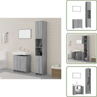 Ensemble de meubles de salle de bain 3 pcs Sonoma gris - Meuble De Salle De Bain - Ensemble Meuble Salle De Bain - Armoire Salle De Bain - Miroir Salle De Bain - Rangement Salle De Bain