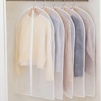 Housse Vetements à Suspendre 5 Pièces Housse Vetement, Housse de Vetement Penderie, Housses de Vêtements, anti Poussière Etanche Housse Costume pour Chemise, Costume, Manteaux-60x120cm-