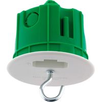 Boîte DCL point de centre murs pleins Ø65mm Vert - Blm