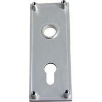 WSS Placa de limpieza aluminio plateado 160x60 mm