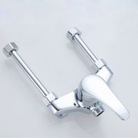 Copper electric water heater U-shaped mixing valve hot and cold faucet accessories switch stainless steel universal exposed shower faucet