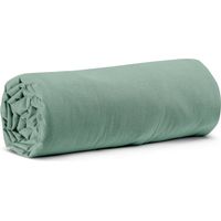 VIVARAISE - Drap housse Calita en coton 100% - Couleur Sauge - Taille 200x180 cm avec bonnet 30 cm