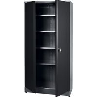 Küpper Hochschrank 70289, 204 x 53 x 91 cm, inkl. 4 Fachböden mit jeweils 75 kg Traglast