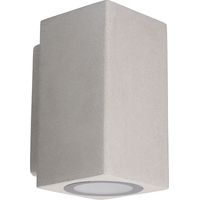 Aplique Exterior IP44 Rem GU10 16W, Diseño Industrial en Cemento, Resistente al Clima