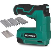 Vonroc – Cloueur électrique sans fil 4V – 30 agrafes/min – Compatible agrafes 6-10mm et clous 6-10mm – Poignée softgrip – ET503DC