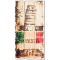 Grande décoration murale en bois Italia