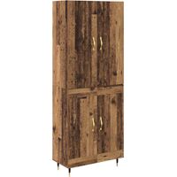 Armoire Haut de rangement - Armoire De Chambre Bois Ancien 69,5 x 34 x 180 cm Bois d'ingénierie fr8291 - Maison La Vie