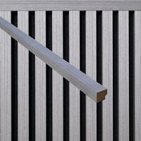 HOME DELUXE Baguette de finition pour panneau acoustique ENDO Grey Oak - 240 cm - Quantité : 5 Baguette de finition, finition pour panneaux acoustiques, baguette pour panneaux acoustiques