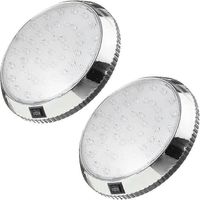 Luz interior para RV, 2 unidades de luz de techo tipo domo LED de 12 V, iluminación interior para caravana con 46 LED y interruptor de encendido/apagado, focos interiores ( )