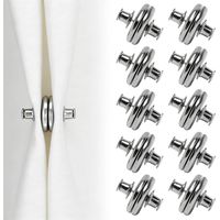 20 Aimants Rideau, Alliage, 2,5cm, Argent, Pour Chambre Bain Bureau