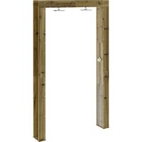Vidaxl – Douche extérieure 226 cm en inox et bois de pin – Tête de douche rotative 360° – Tuyau réglable – Installation simple