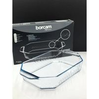 Pasabahce Borcam Premium Auflaufform Rechteckig, hitzebeständig, Backform hitzebeständig, Familienessen 2,7L