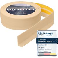 HOLZBRINK Weichsockelleiste selbstklebend PVC 50x20mm, 1 m Küchenleiste Arbeitsplatte Abschlussleiste selbstklebend für Badezimmer Farbe: Kiefer