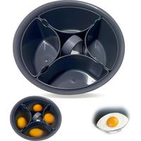 Kompatibel mit Thermomix TM5 und TM6. Zubehör für 4 pochierte und 6 gekochte Eier, Kombinations-Eierkocher, 2-in-1-Eierkocher.