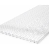 Mccover – Plaque polycarbonate alvéolaire 16mm – Transparent – Longueur 300 cm – Largeur 98 cm – Traité UV pour marquise et pergola