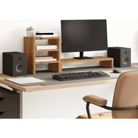 Support de moniteur et organisateur de bureau bois d'ingénierie vidaXL