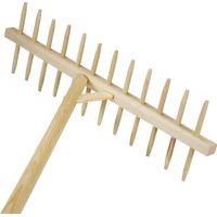 Rechen mit 12 Zähnen aus Holz La Boissellerie Du Velay