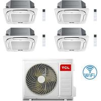 Climatizzatore Condizionatore TCL Cassetta 4 Vie Compact Wi-Fi R32 Quadri Split Inverter 9000 + 12000 + 12000 + 12000 BTU con U.E. MT3240 Classe A++/A+ NOVITÁ