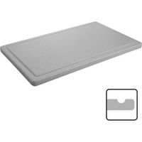 Planche découper aspect marbre avec rainure 50x30cm - Caterchef