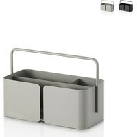 Metall-Aufbewahrungsbox mit 3 Fächern und Griff Kogi M - Grau