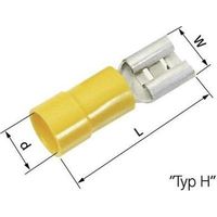 COSSE CLIP 6.3 MM X 0.8 MM LAPPKABEL 63101110 4 MM² 6 MM² PARTIELLEMENT ISOLÉ JAUNE 50 PC(S)