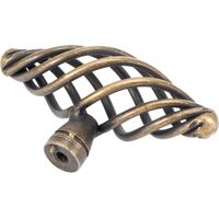 Poignée de Porte Antiquée en Alliage de Zinc - Lot de 4 Pièces pour Closet, Armoire, Commode et Tiroir