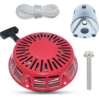 Anlasser für Honda GX340, GX390 11CV 13HP 18HP 20HP Motor, Starthilfe + Seil + Starterkappe Ersatzteile Seilzugstarter