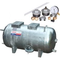 Réservoir surpresseur à eau horizontal galvanisé 300L 6 bar avec accessoires