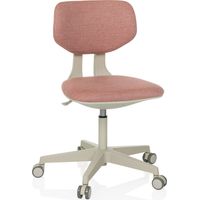 Kinderschreibtischstuhl / Kinderstuhl KID CLASSIC Stoff rosa hjh OFFICE