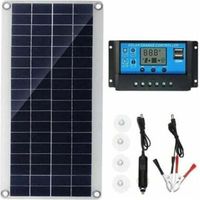 Panneau solaire 30W 12V, Kit de panneau solaire, Kit de chargeur de batterie avec contrôleur de Charge solaire 20A, extérieur, jardin