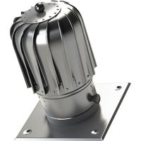 Chapeau de cheminée de 150 mm en aluminium résistant aux fumées avec plaque de toit supplémentaire