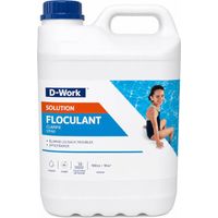 Floculant Liquide pour Piscine 5 l - Traitement Efficace et Clarifiant - D-Work