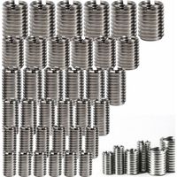 36 Pcs Insert Fileté Adaptateurs M10 à M8 M8 à M6 M6 à M4, Kit De Réparation De Insérer Adapter Réducteur Pour écrous hexagonaux (M4-M6 / M6-M8 / M8-M10 36PCS)