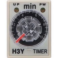 Relais temporisé H3Y-2 8 broches, appareils ménagers de haute précision, fournitures électriques 0-10 minutes 24vdc