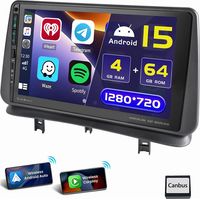 Pour Renault Clio 3 2005-2014 Android 14 Autoradio Carplay GPS USB Type-C 2+64G
