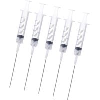 5 seringues à encre graduées 10ml pour rechargement de cartouches d'imprimante