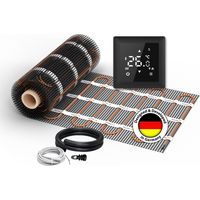 Chauffage au sol électrique pour carrelage WARMON ULTRA 200 W/m² + Thermostat S 100 Intelligent WiFi Tactile noir - 10 m²