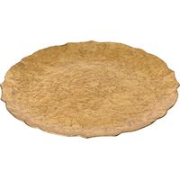 Assiette décorative en polypropylène doré ø33 x 1,50 cm