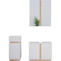 Badmöbel-Set Gloria, Weiß, 3-teilig, Vicco
