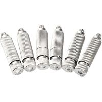 Lot de 50 buses brumisation en laiton, têtes buse pulvérisation haute pression, pièces brumisateur pour système refroidissement extérieur, serres, aménage 2 sections Orifice Dia 0.4mm 5 Sections