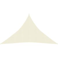 Voile d'ombrage - Toile solaire - Voile de parasol 160 g/m² Crème 3,5x3,5x4,9 m PEHD Chic-510332