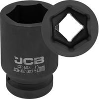 Chiave a bussola JCB IMPACT profonda da 1" 42mm a 6 punte in acciaio Cr-Mo
