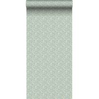 papier peint chevrons vert - Sanders & Sanders
