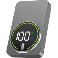 Powerbank 10000mAh Leotec LEPOWW20W10G/ 20W/ Wireless/ Gris/ Incluye Cable USB Tipo-C