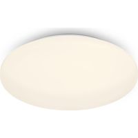 BRILONER - Plafoniera LED con decoro a stella, plafoniera LED bagno IP44, decoro traforato, luce bianca neutra, Ø340 mm, bianco