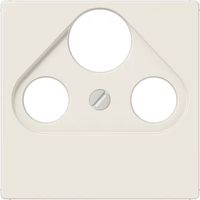 Jung Abdeckung für Universal-Sat/BK-Dosen 1fach, Thermoplast, Serie AS, weiß A 561 BFPLSAT